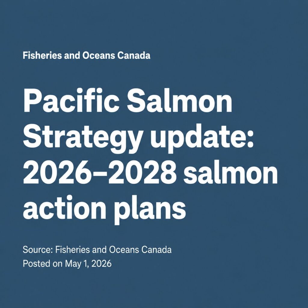 Pacific Salmon Strategy update: 2026-2028 salmon action plans
