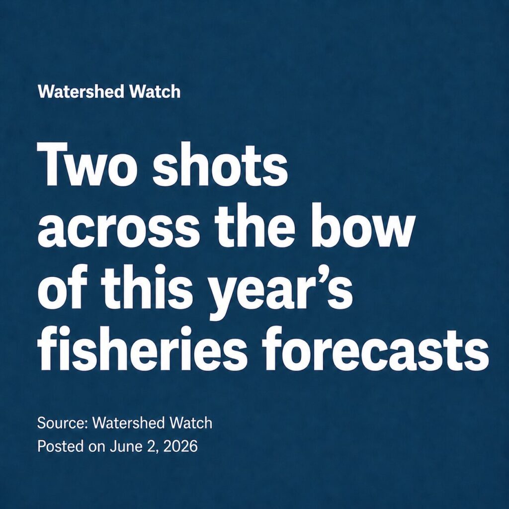 Two shots across the bow of this year's fisheries forecasts