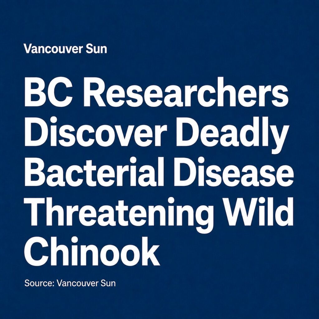 Deadly bacterial disease detected in wild B.C. Chinook salmon